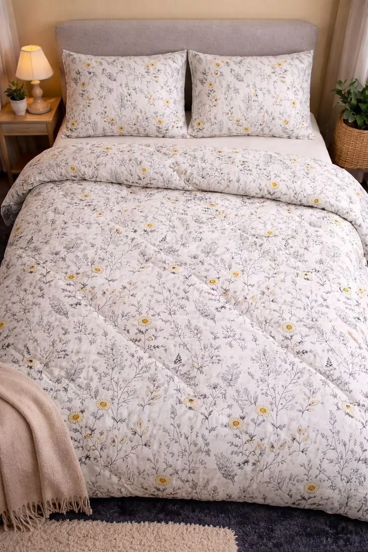 White Cotton Comfort Bedding Set – photo 5