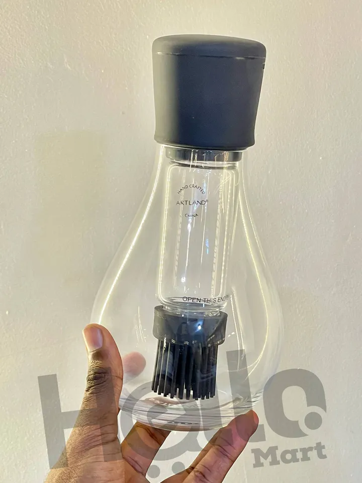 Glass Oil Dispenser with Silicone Brush – photo 3