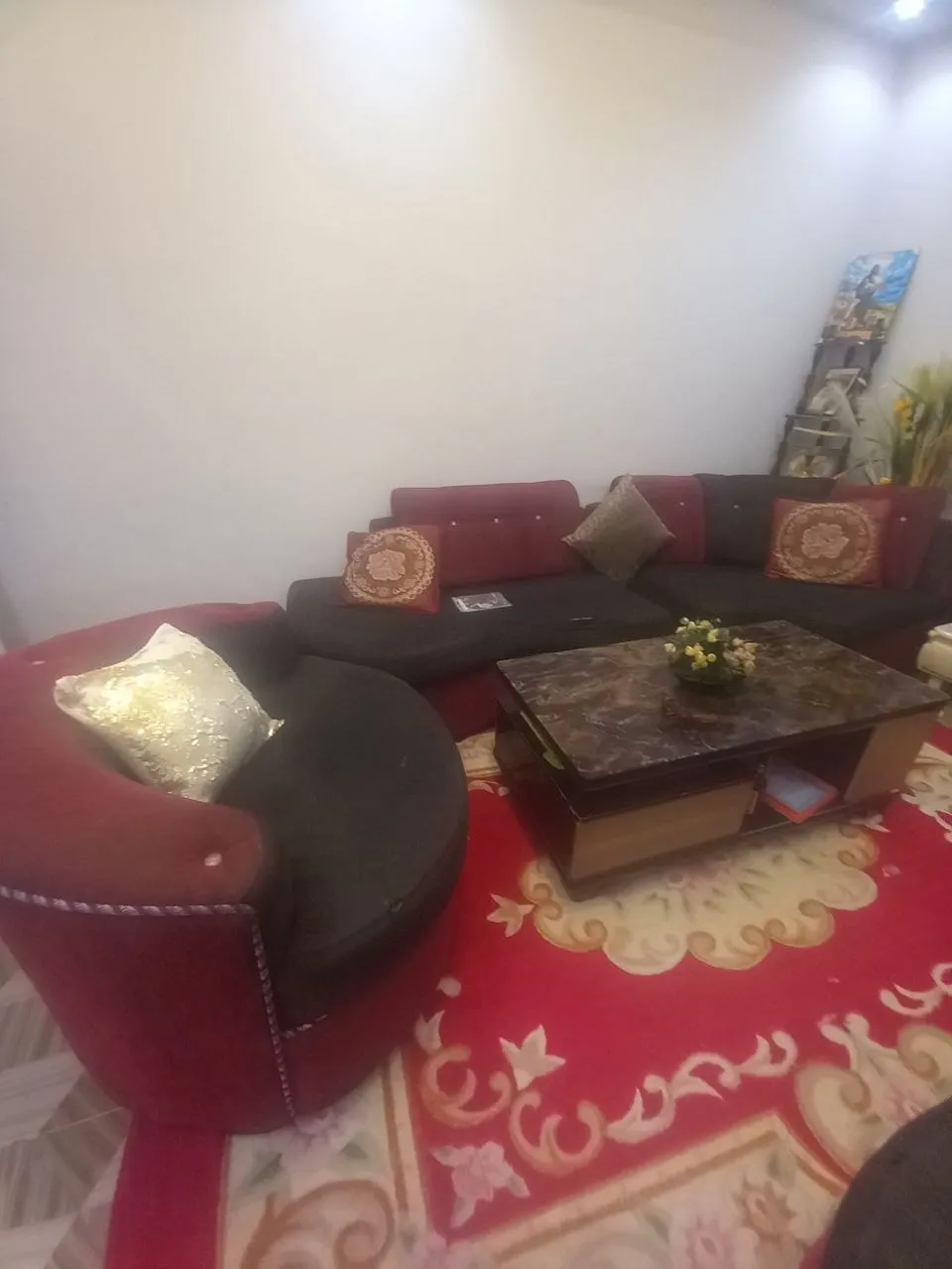 Red and Black Sofa Set – photo 3