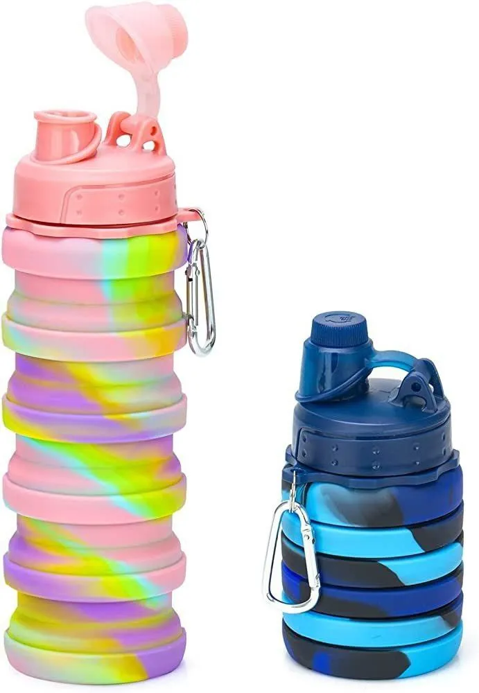 Foldable Silicone Water Bottle 500ml – photo 4