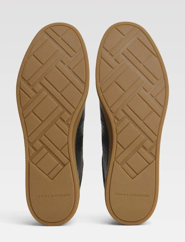 Tommy Hilfiger Black Leather Sneakers – photo 5