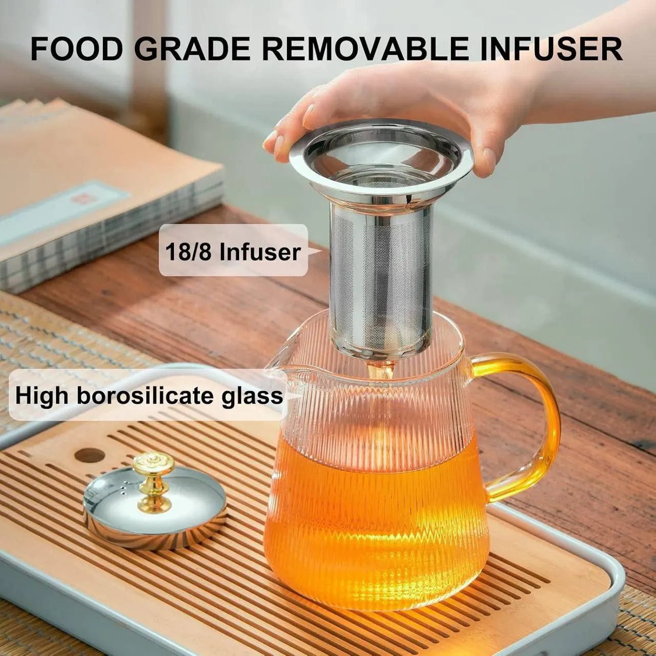Glass Tea Pot 850ml – photo 5