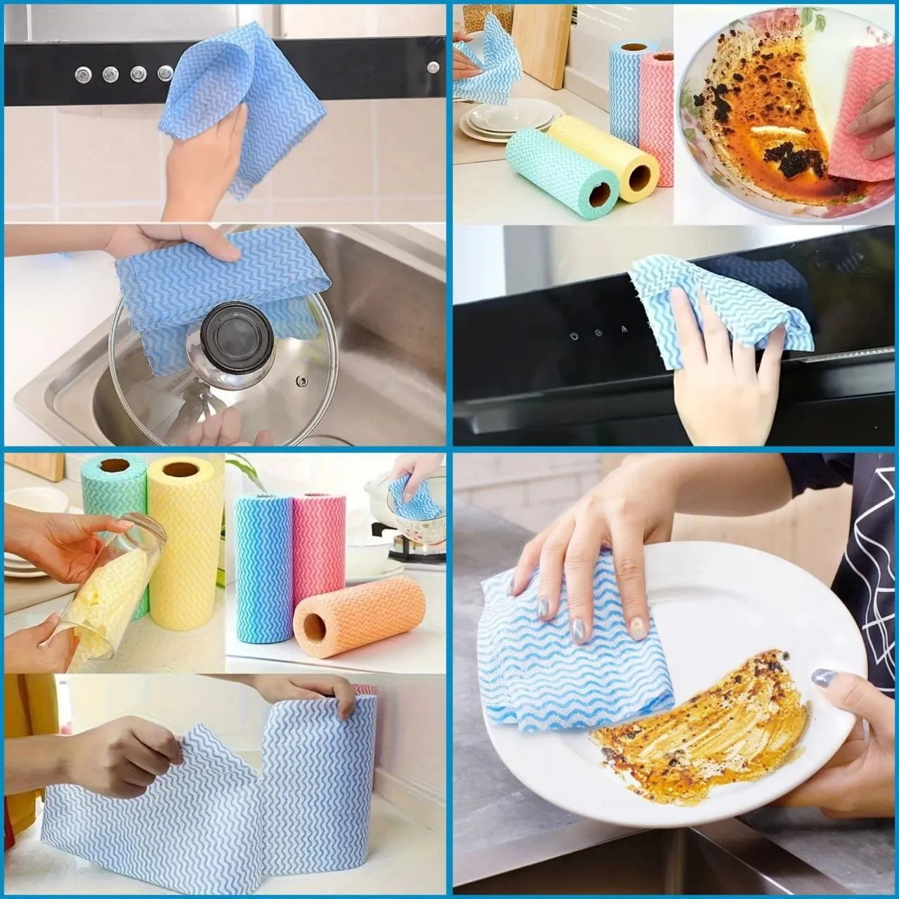 Reusable Non-Woven Kitchen Cleaning Cloths – photo 3