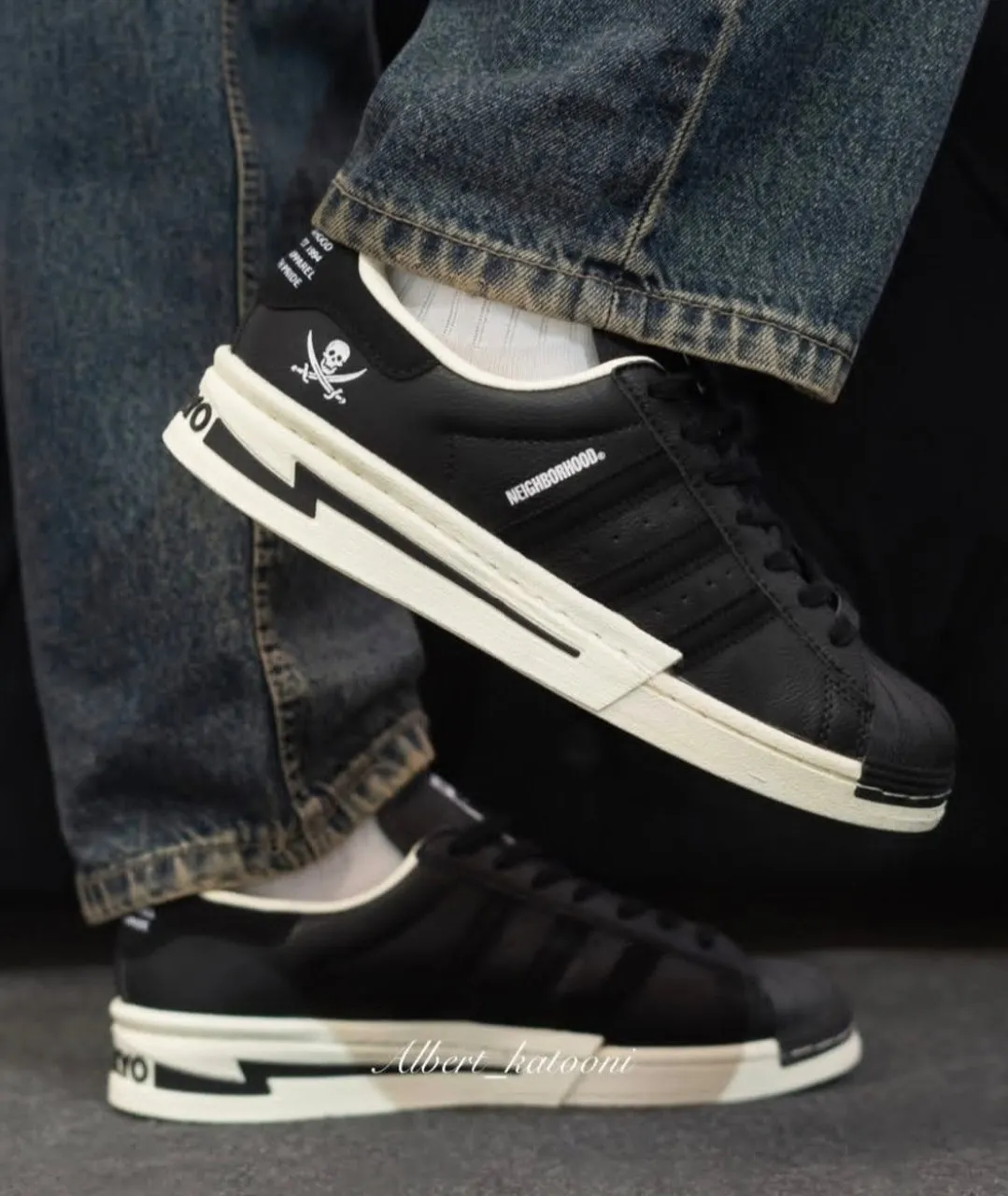 Adidas Superstar Neighborhood Black Bone Shoes – photo 3
