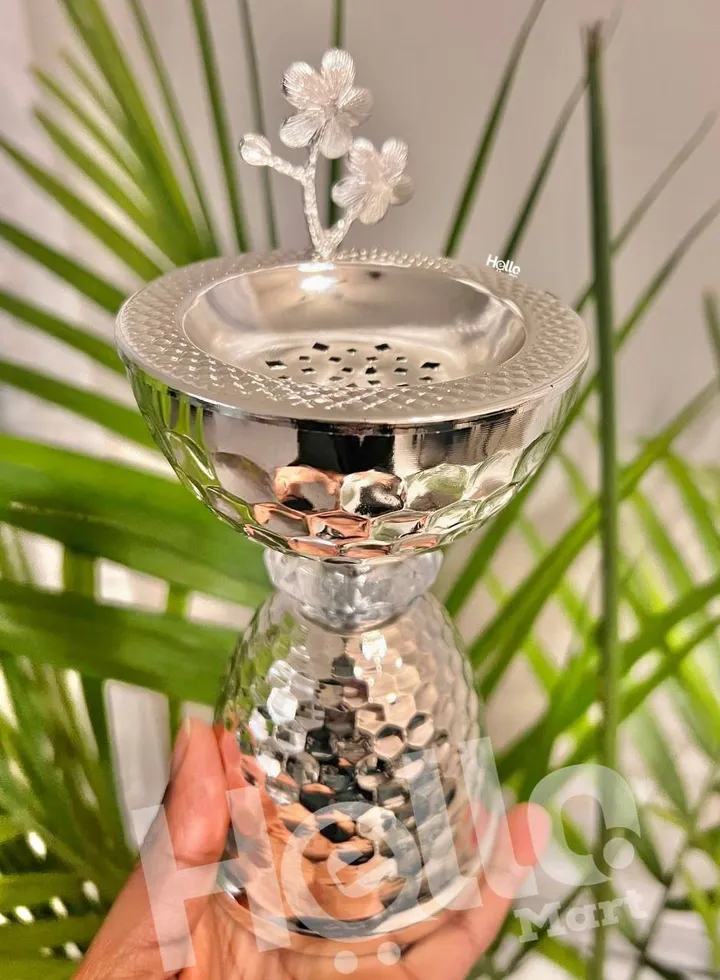 Decorative Silver Incense Burner – photo 3