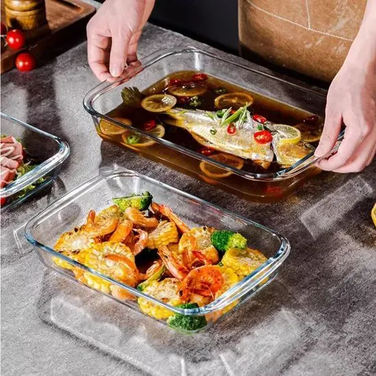 Glass Bakeware Tray 3 Piece Set – photo 4