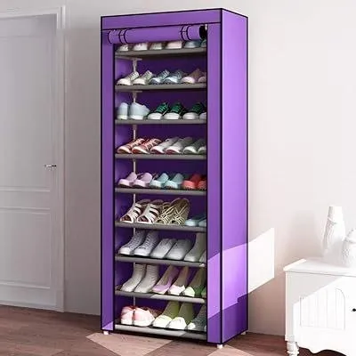 9-Tier Fabric Shoe Rack – photo 4