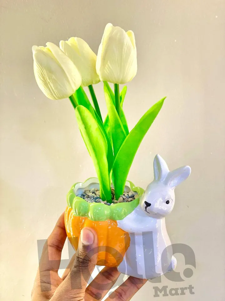 Decorative Artificial Tulip Flower Pots – photo 3