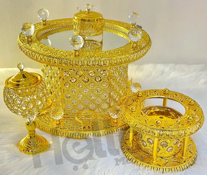 Golden Coffee Rekebot Set with Cups – photo 3