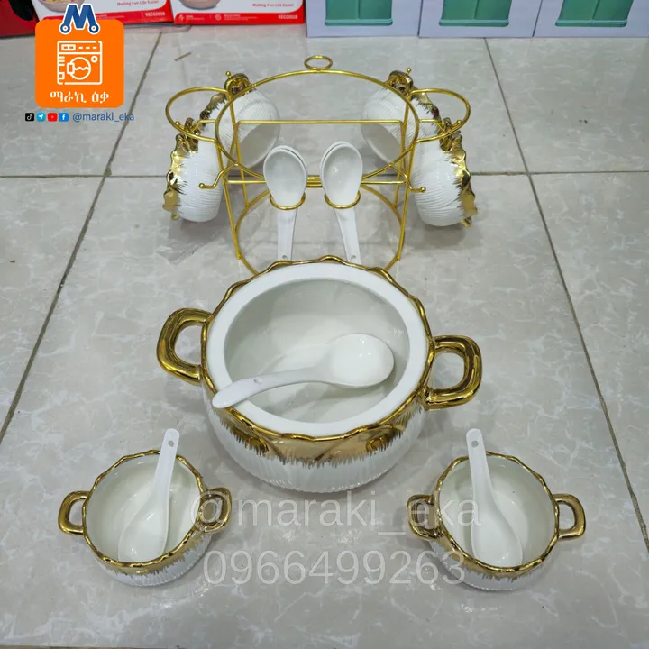 Ceramic Soup Bowl 7-Piece Set – photo 3
