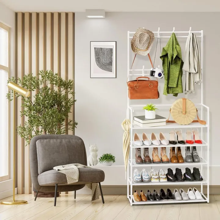 New Simple Floor Shoes Clothes Rack – photo 3