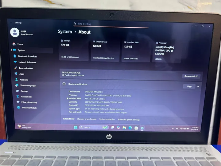 HP Pavilion i5 8th Gen Laptop – photo 4