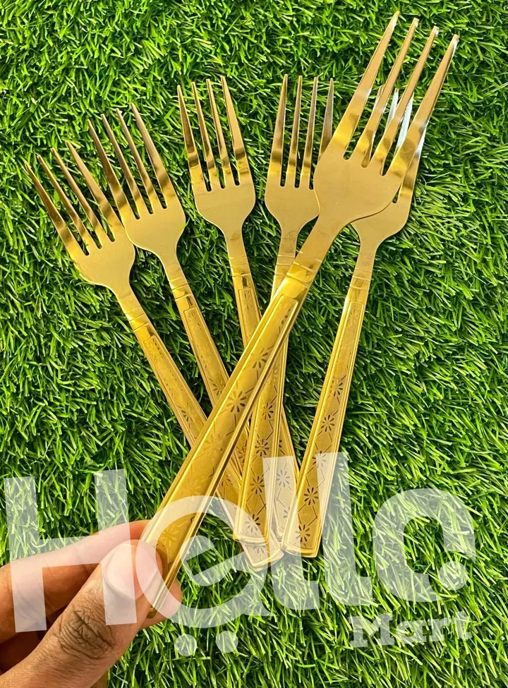 Gold Design Forks Set of 6 – photo 3