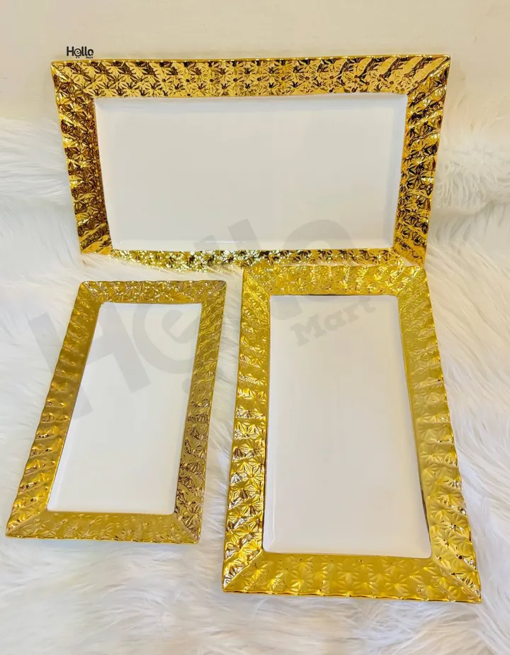 Set of 3 Ceramic Serving Trays – photo 4