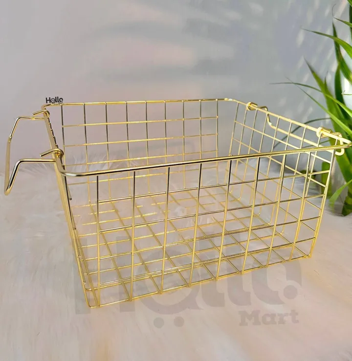 Gold Metal Fruit Storage Basket – photo 3