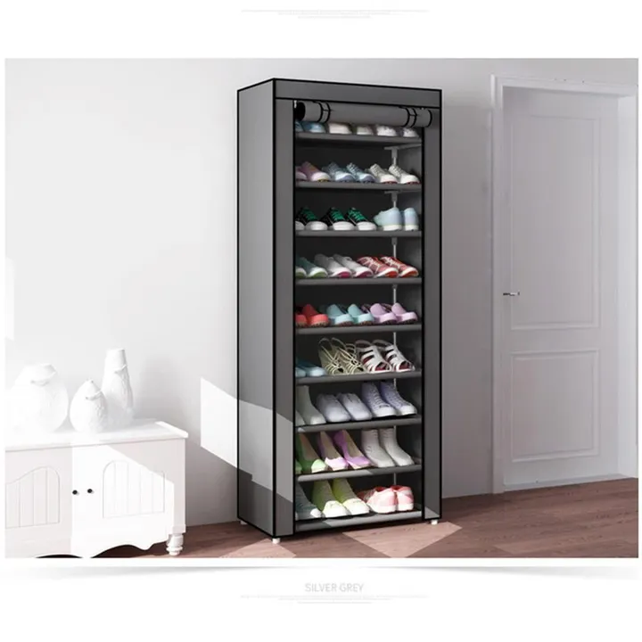 Dust-Proof 9-Tier Shoe Rack – photo 6