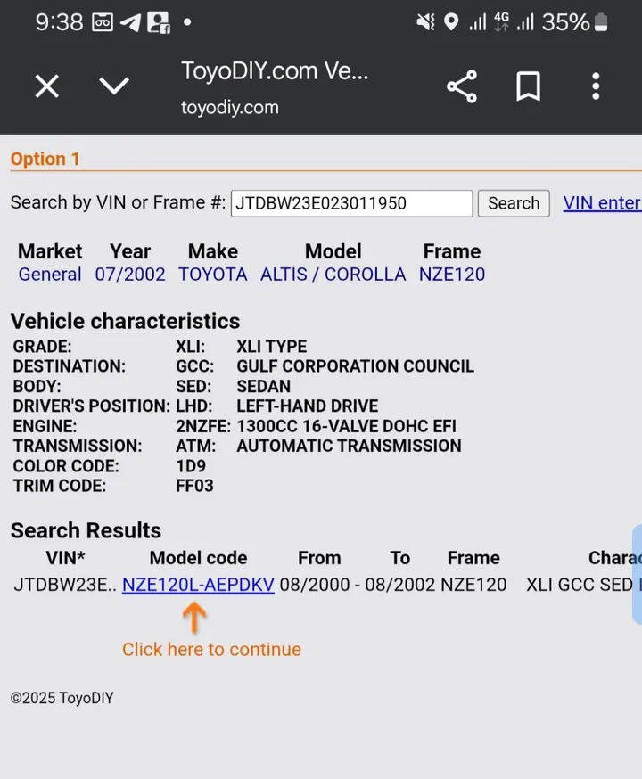 Toyota Corolla 2003 Automatic – photo 4