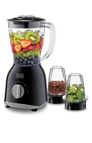 Black and Decker Blender With Grinder Mill And Chopper Mill 1.5 L 400 W BX365E-B5