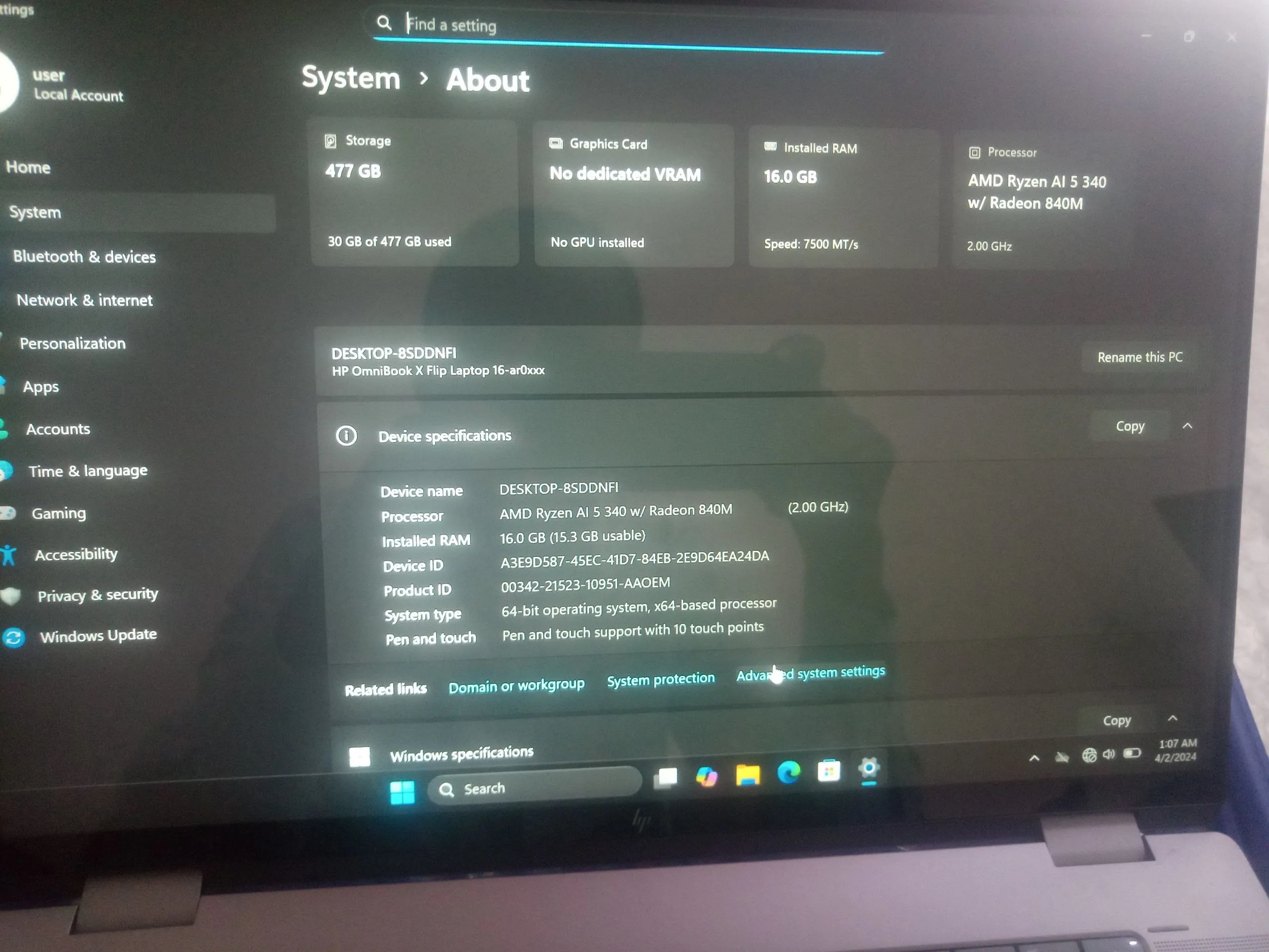 HP OmniBook X Flip 16GB Laptop – photo 4