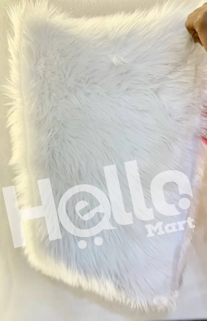 Small White Fur Rug Mat – photo 3