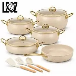 MOMCOC Granite Cookware Set 9 Pcs – photo 3