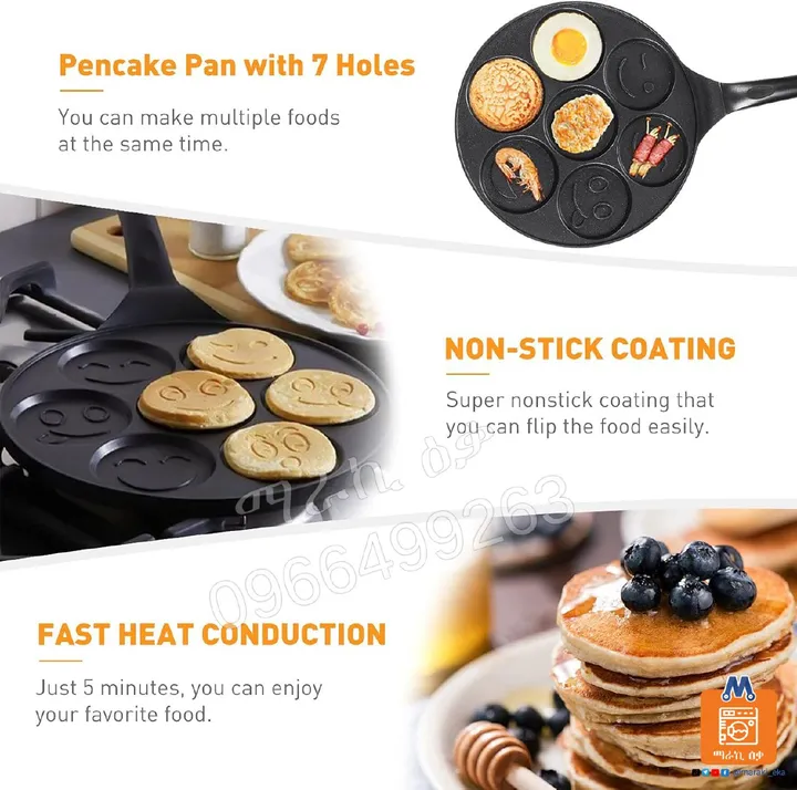 Smiley Face Non-Stick Pancake Maker – photo 3