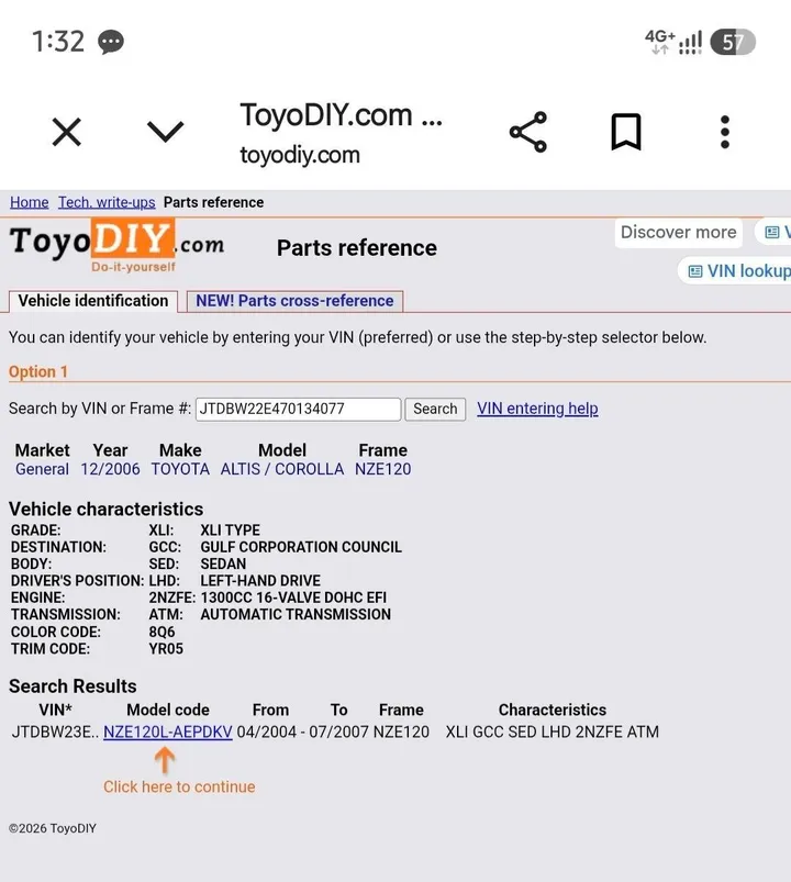 Toyota Corolla 2006 Automatic 1.3L – photo 7