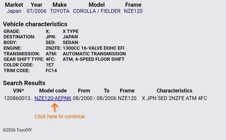 Toyota Corolla 2006 Automatic 1.3L – photo 8
