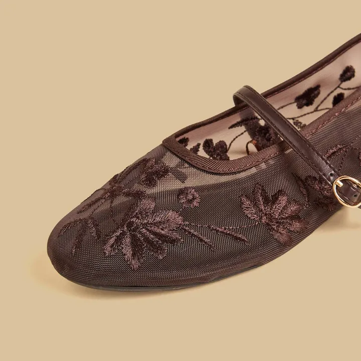 MAX floral mesh ballerina shoe – photo 4