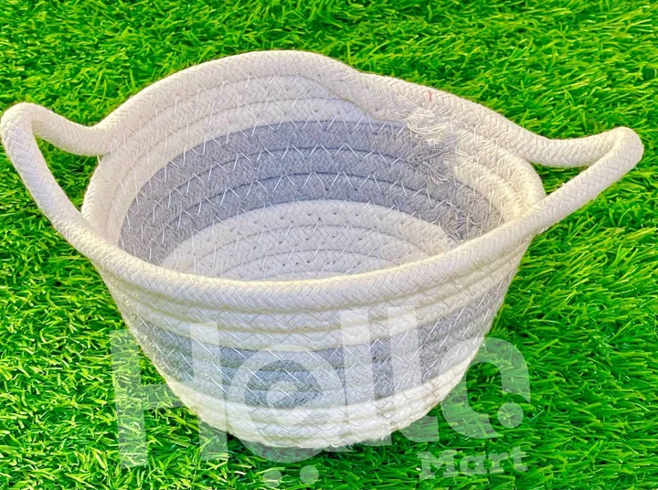 Woven Cotton Snack Serving Basket – photo 4