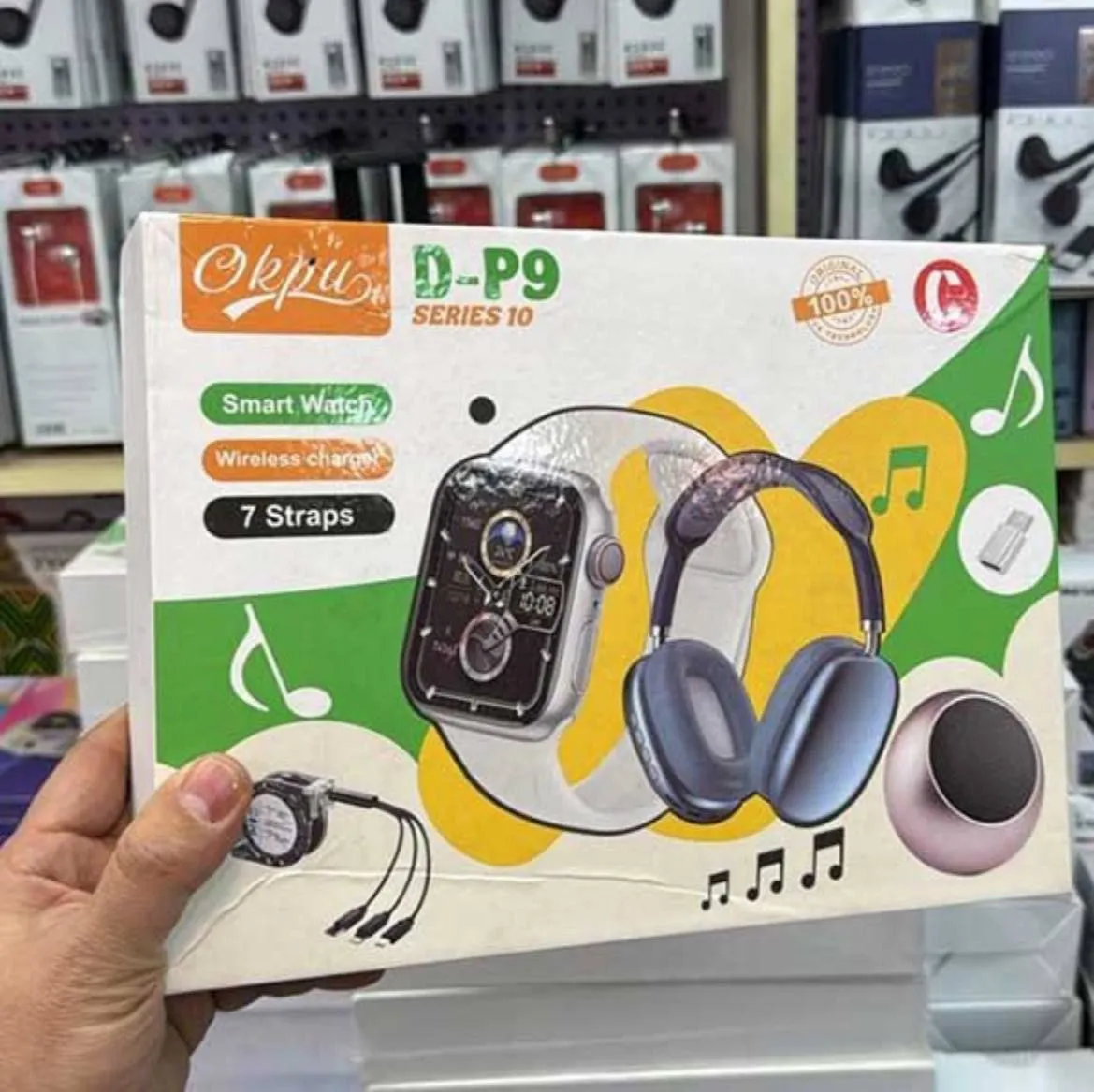 D-P9 Smart Watch 3 in 1 Combo – photo 3