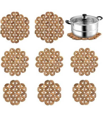 Eco-Friendly Bamboo Trivet Mat – photo 5