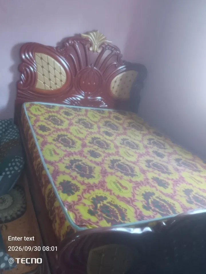 Bed with Mattress and Nightstands – photo 4