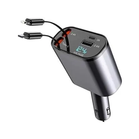 4-in-1 Retractable Fast Car Charger – photo 5