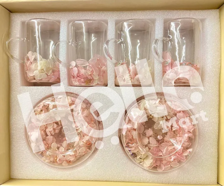 Quality Glass Tea Cups Set 4 Pieces – photo 3