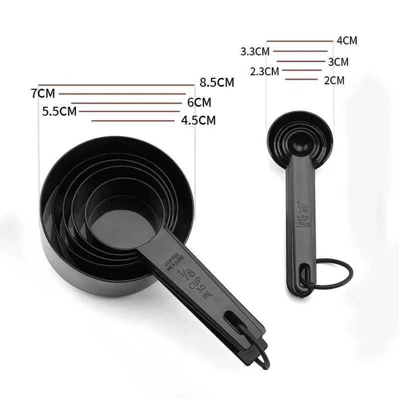 10PCS Black Measuring Cup and Spoon Set – photo 6