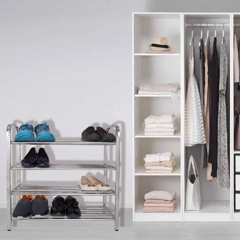 4 Layer Stainless Steel Shoe Rack – photo 3