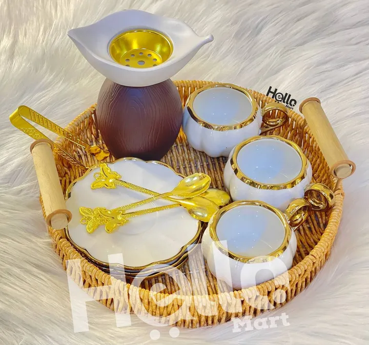 Round Woven Service Tray – photo 3