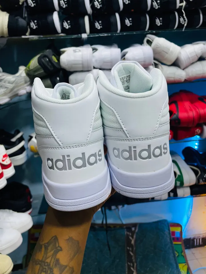 Adidas White High-Top Sneakers – photo 3