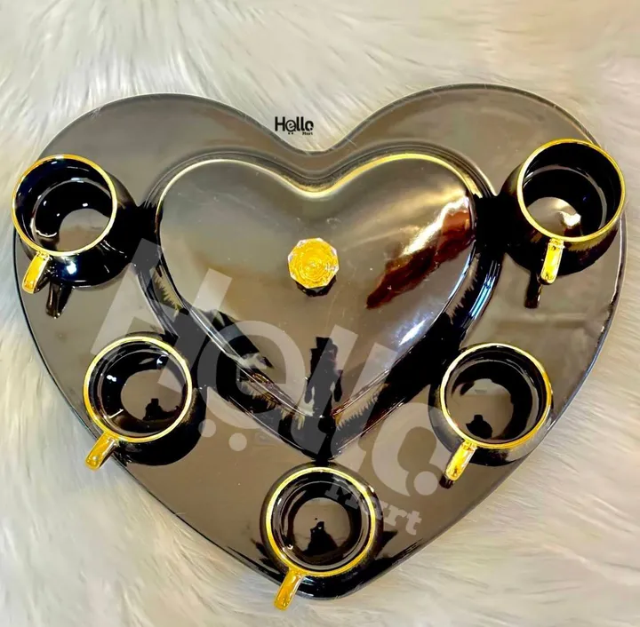 Heart Shaped Coffee Cup Set – photo 3