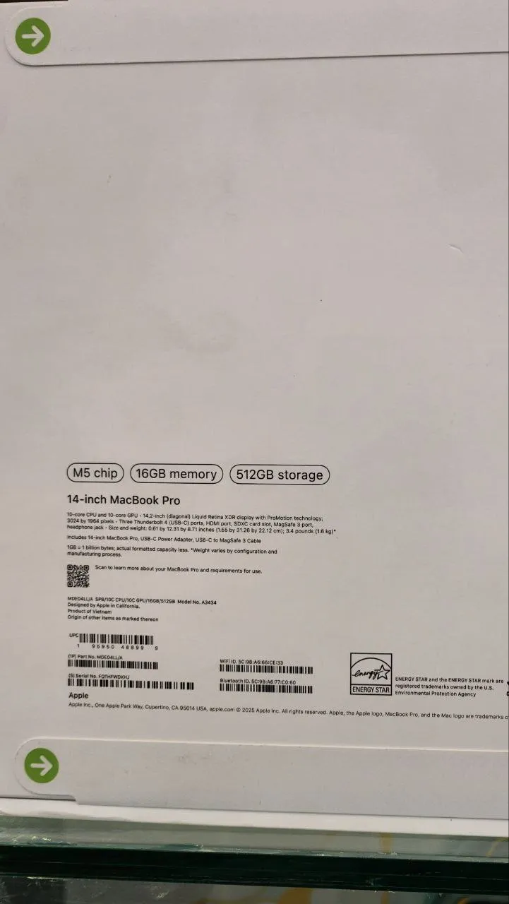Apple MacBook Pro 14-inch M5 16GB 512GB – photo 5