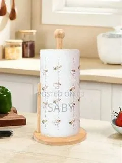 Bamboo Kitchen Paper Towel Holder – photo 3