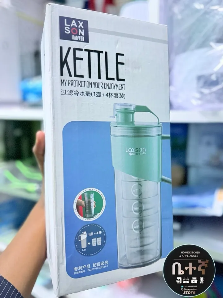 Laxson Acrylic Filter Kettle with Four Cups – photo 3