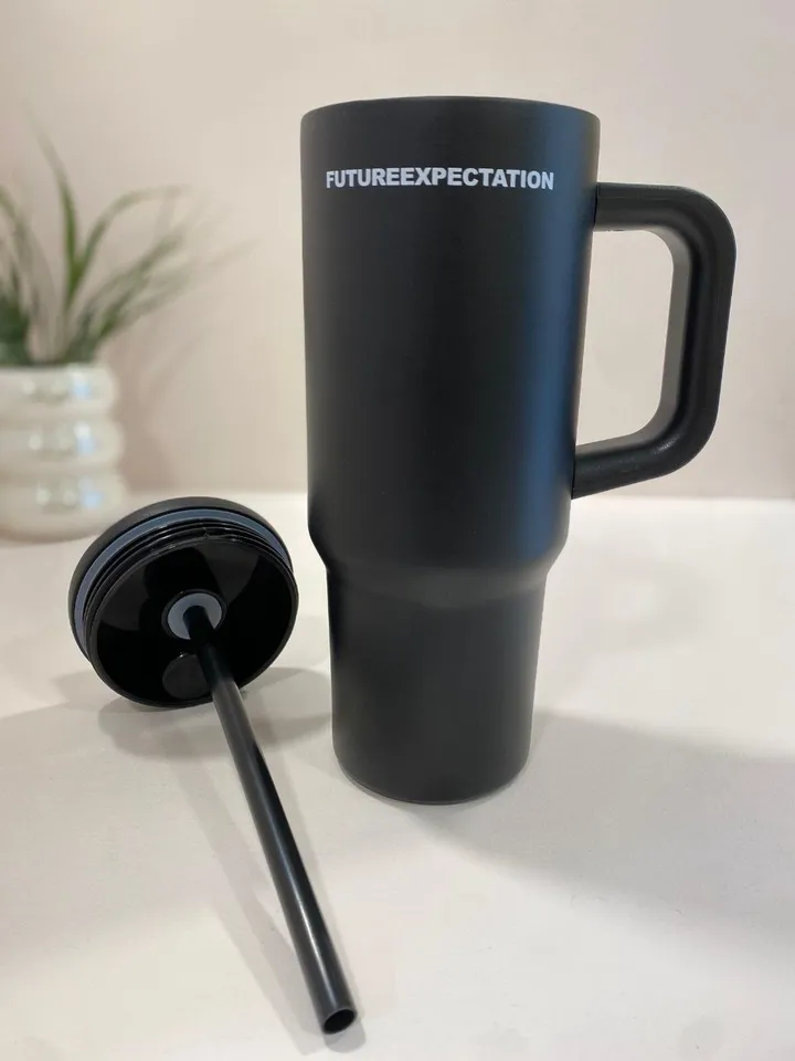 Double Layer Stainless Travel Tumbler with Straw – photo 3