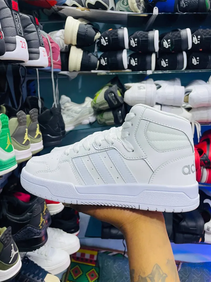 Adidas White High-Top Sneakers – photo 4