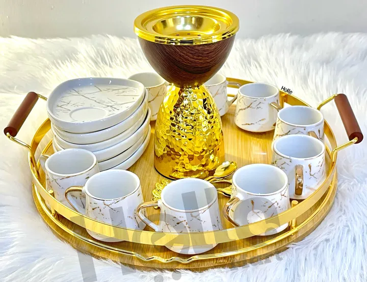 Round Wooden Service Tray – photo 3