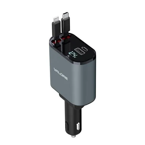 4-in-1 Retractable Fast Car Charger – photo 3