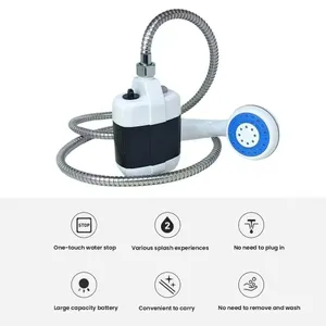Portable Outdoor Shower Pump with Multifunctional Vegetable Cutter