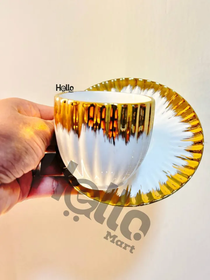 6-Piece Gold Coffee Cup Set – photo 3