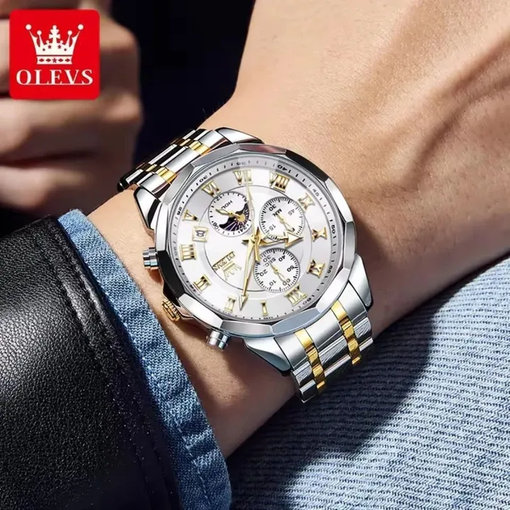 OLEVS 3675 Classic Chronograph Watch – photo 3